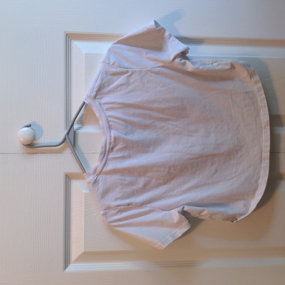 AYBL Cropped White T-Shirt - Picture 2 of 3